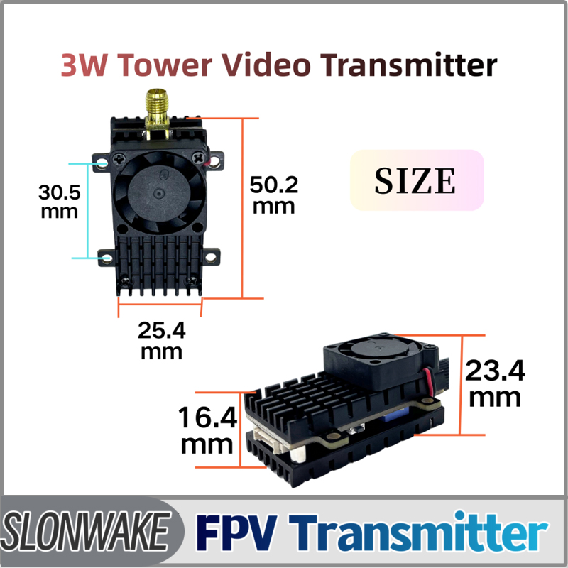 Drone Receiver - SLONWAKE 5.8G 3000mW Simulation VTX FPV