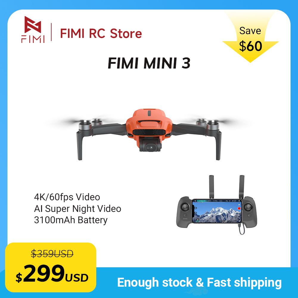 FIMI MINI 3 Camere Drone 4K 60 - Drone Gps Mount ulasan dan harga